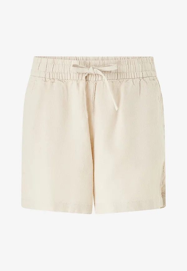 ICHI - Linneshorts ihLinno Sho - Beige
