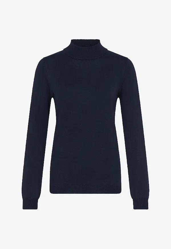 ICHI - Polotröja Ihluls Turtleneck Ls - Blå