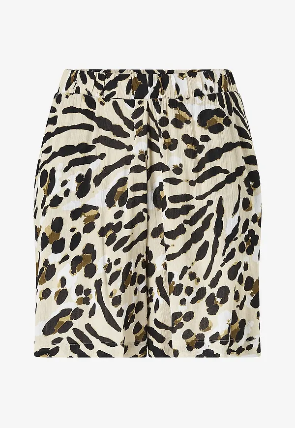 ICHI - Shorts ihMarrakech Aop Sho6 - Brun