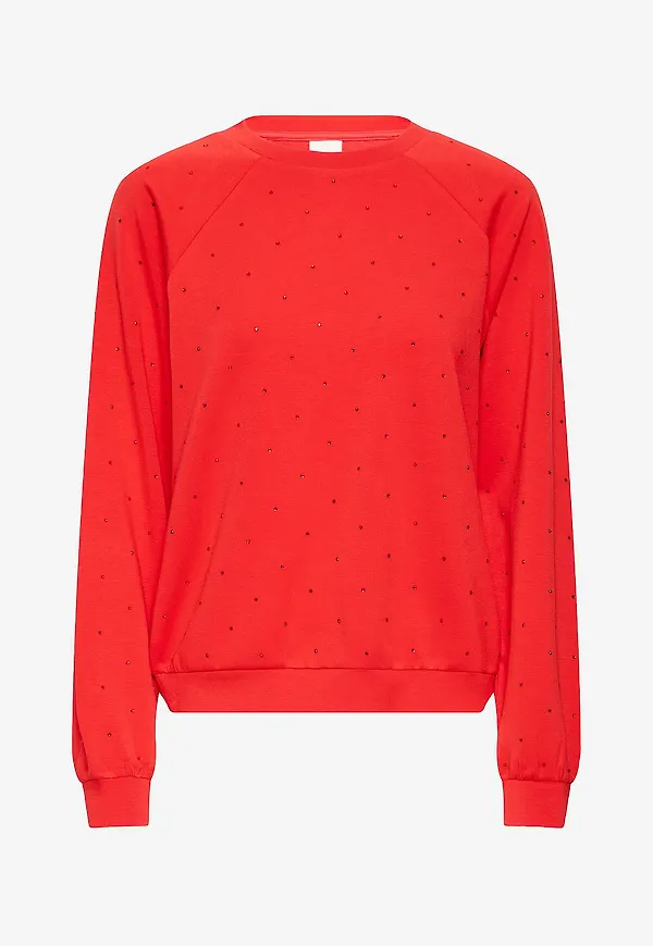 ICHI - Sweatshirt ihAmias LS - Röd