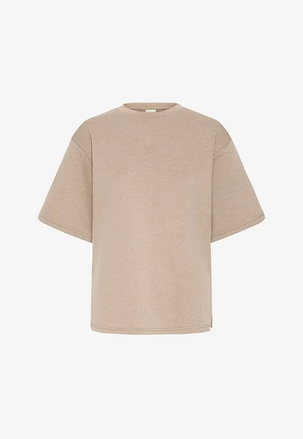 ICHI - T-shirt ihCozy SS - Beige