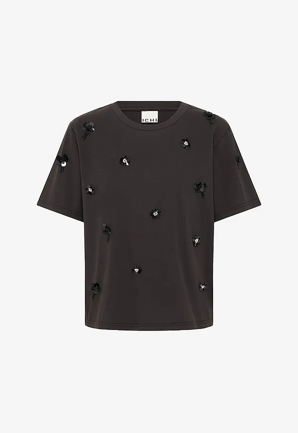 ICHI - T-shirt ihMinaya SS - Svart