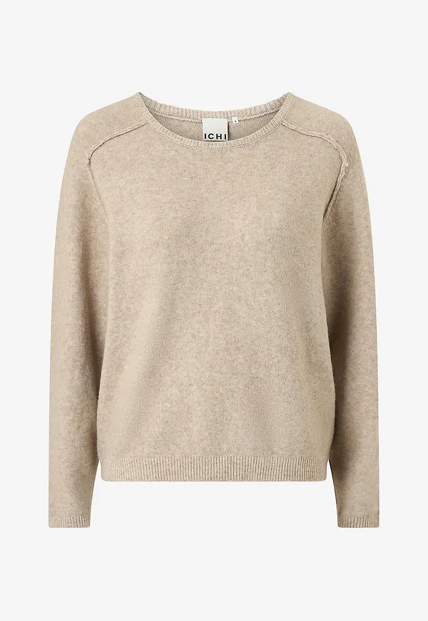 ICHI - Tröja Ihdasila Ls4 - Beige