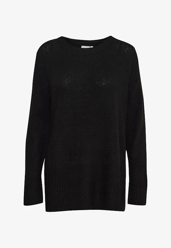 ICHI - Tröja ihKamara Long LS - Svart