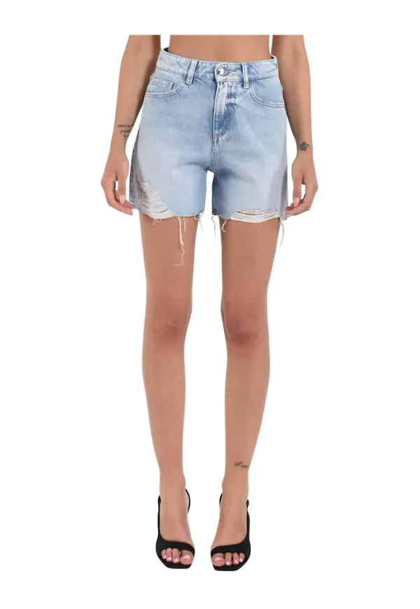 Icon Denim, Shorts, Dam, W31, Denim, Denim shorts med fem fickor