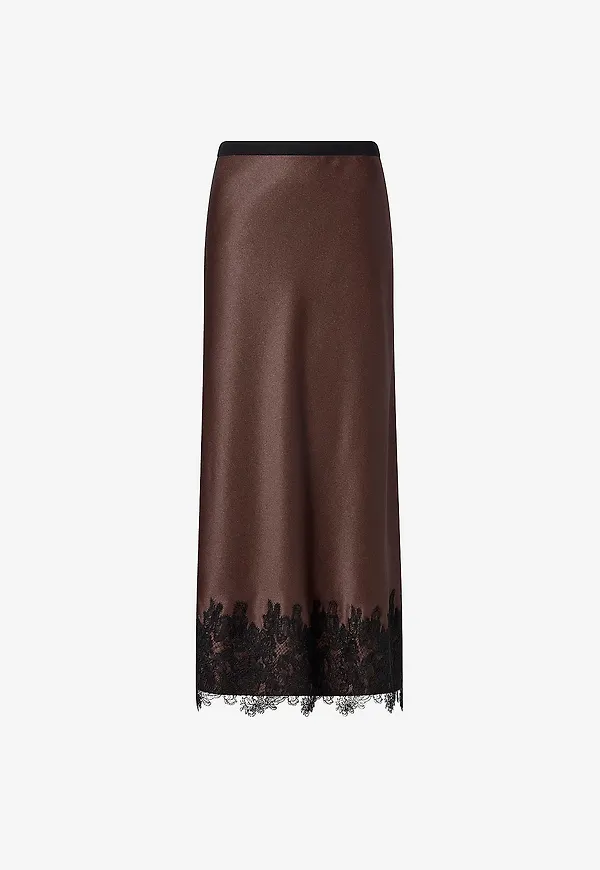 Ida Sjöstedt - Maxikjol Ana Skirt - Brun