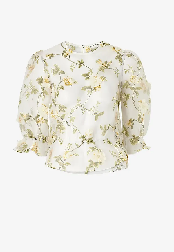 Ida Sjöstedt - Blus Orlando Top - Vit