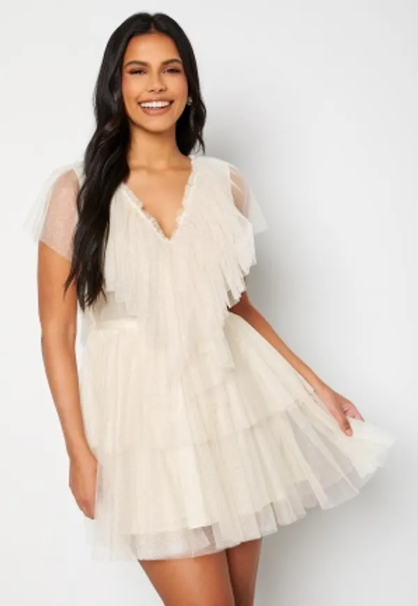 Ida Sjöstedt Aurora Dress Cream Glitter 40