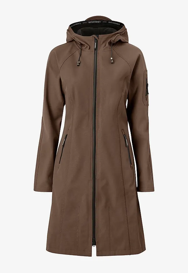 Ilse Jacobsen - Softshell Regnkappa Rain37 L - Brun