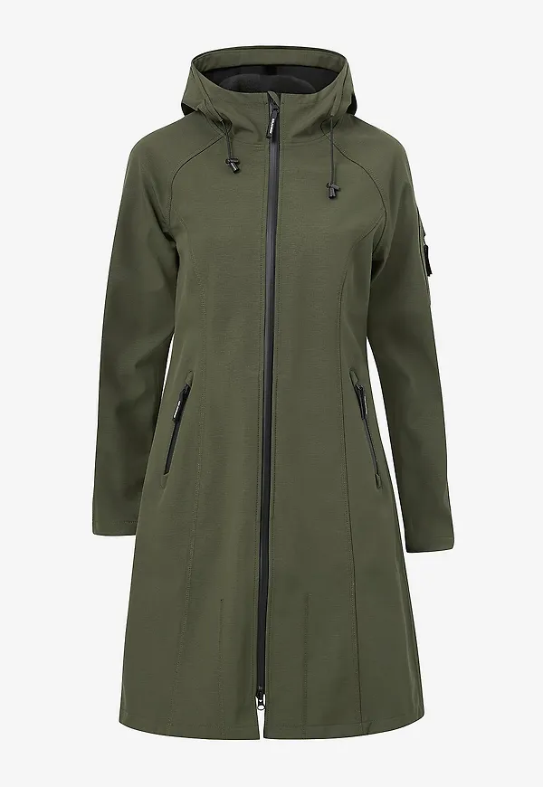 Ilse Jacobsen - Softshell Regnkappa Rain37 L - Grön