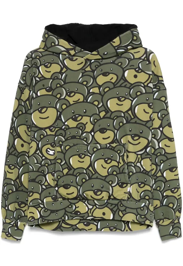 INBETWEENERS Camou Bear OG hoodie - Grön