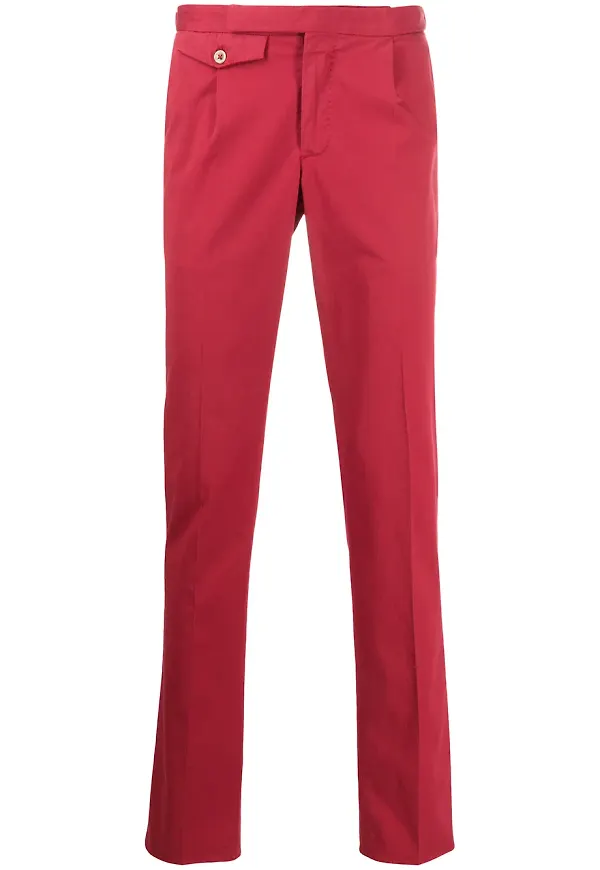 Incotex chinos med ficka - Röd