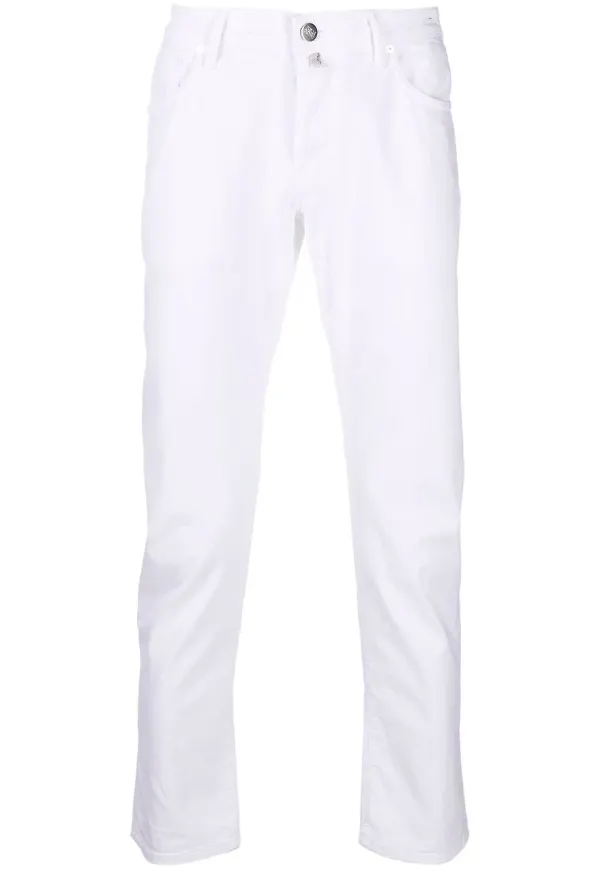 Incotex slim fit-jeans - Vit