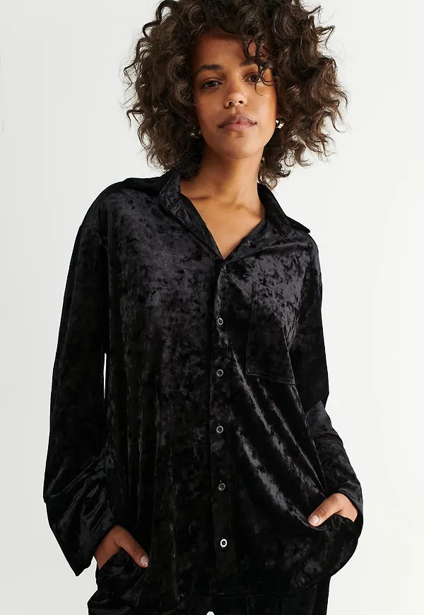 Inez velvet shirt
