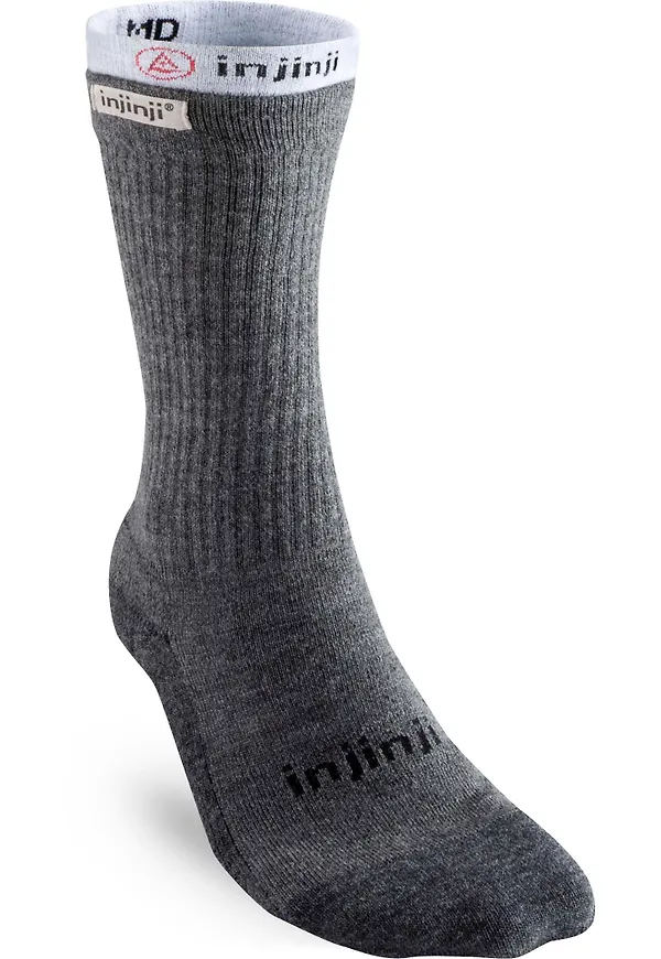 Injinji Men's Liner + Hiker Crew Charcoal