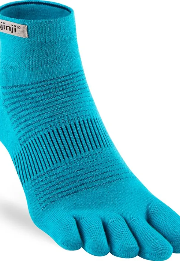 Injinji Men's Run Lightweight Mini-Crew Pacific Blue