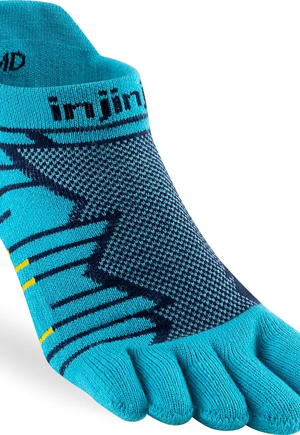 Injinji Men's Ultra Run No-Show Pacific Blue