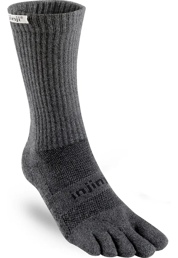 Injinji Trail Midweight Crew Granite