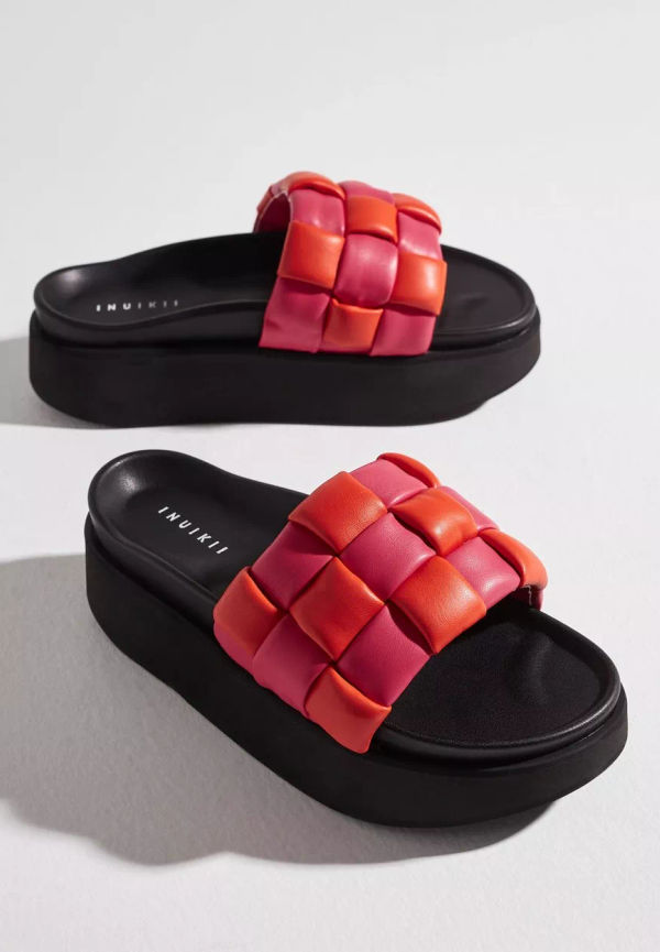 Inuikii - Platåsandaler - Pink - Braided Leather Platform - Sandaler