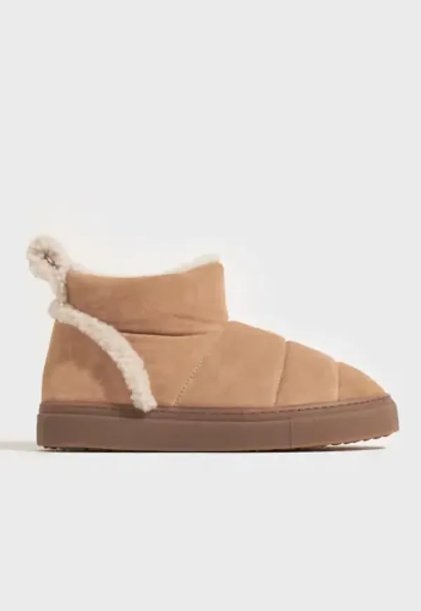 Inuikii - Beige - Shearling Slipin Boot