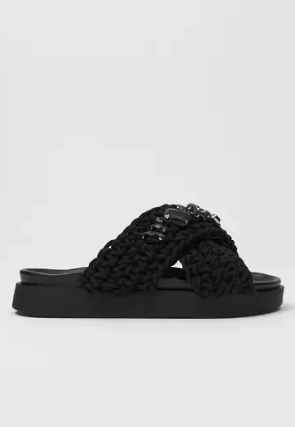 Inuikii - Svart - Slipper Woven Stones