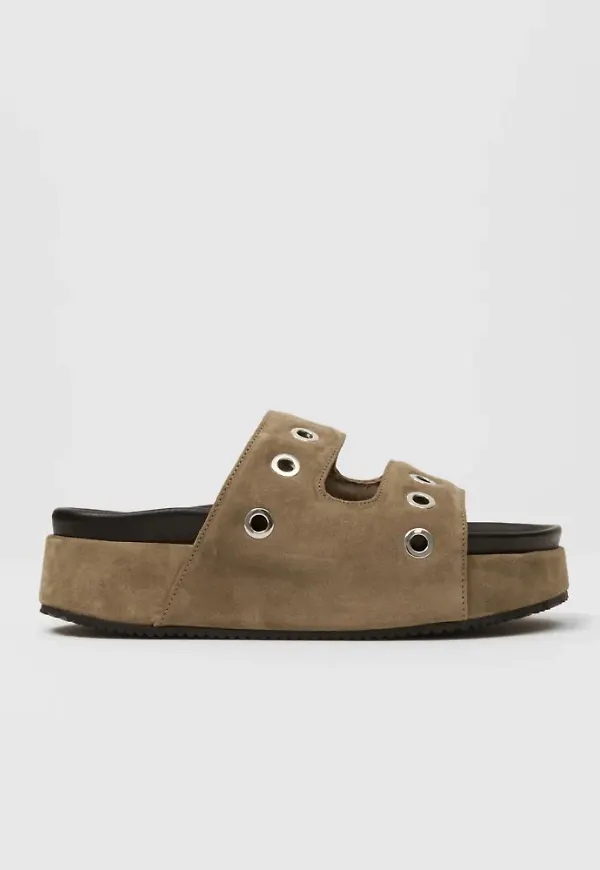 Inuikii - Beige - Slipper Suede Studs