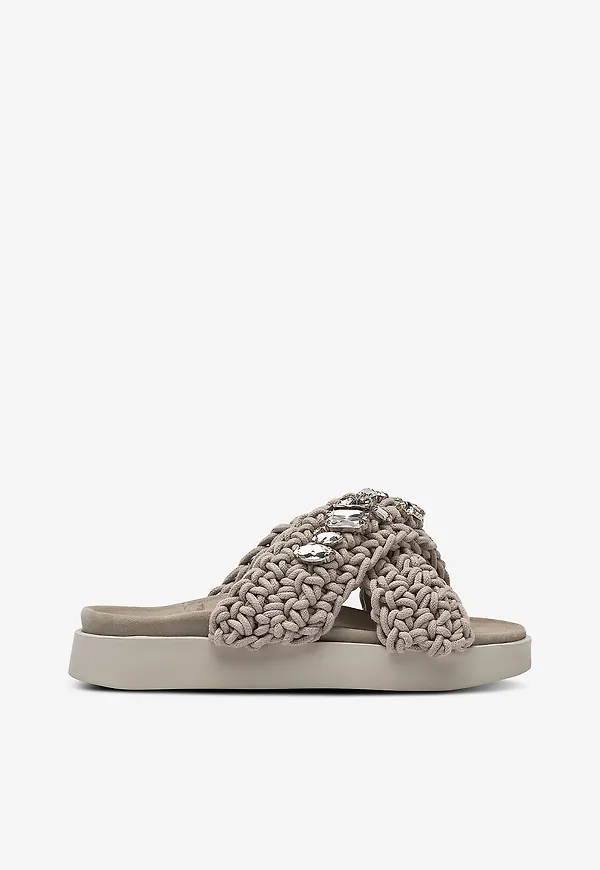 INUIKII - Sandaler Woven Stones - Grå