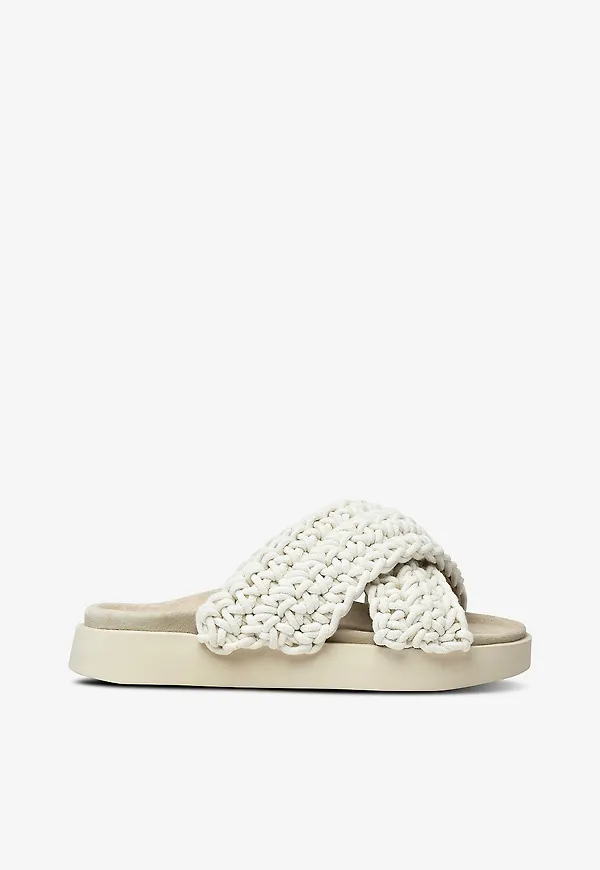 INUIKII - Sandaler Woven - Vit