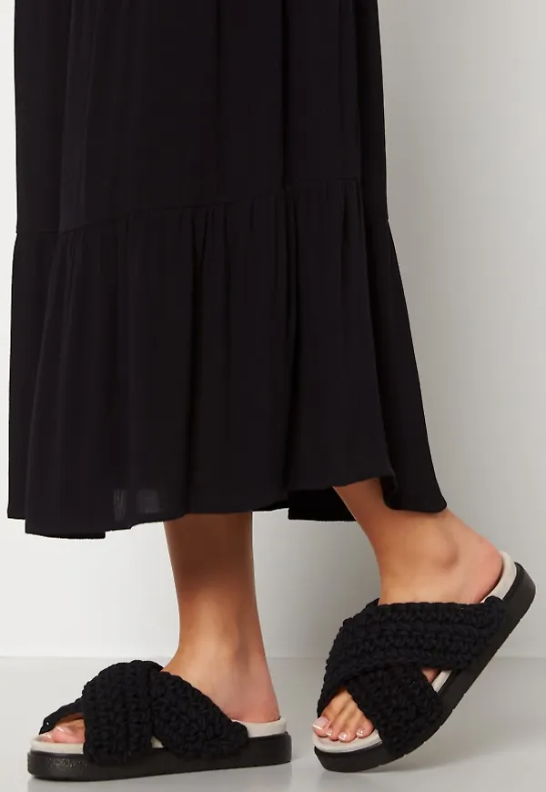 INUIKII Slipper Woven 201 Black 38