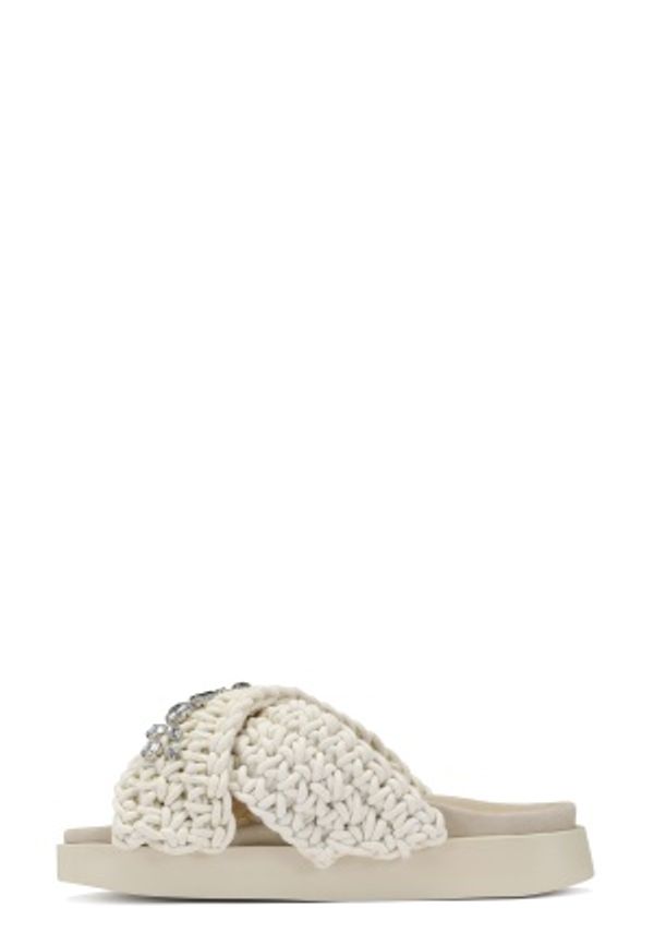 INUIKII Slipper Woven Stones True White 41