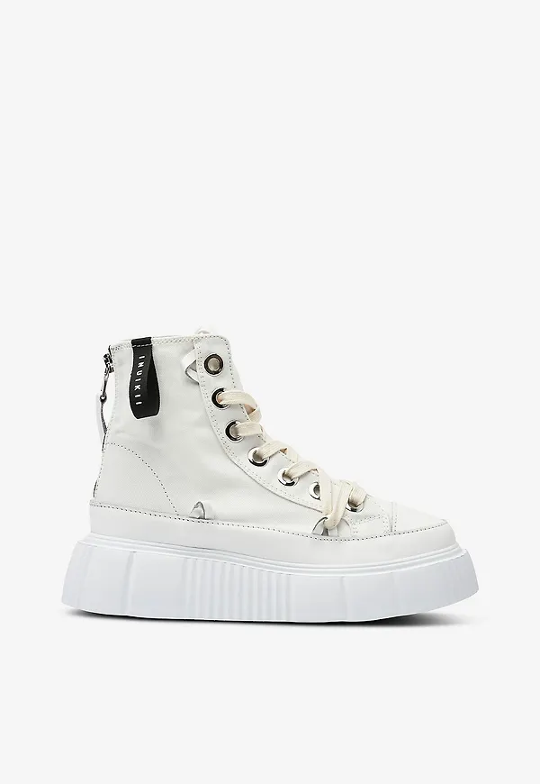 INUIKII - Sneakers Matilda Canvas High 23 - Vit