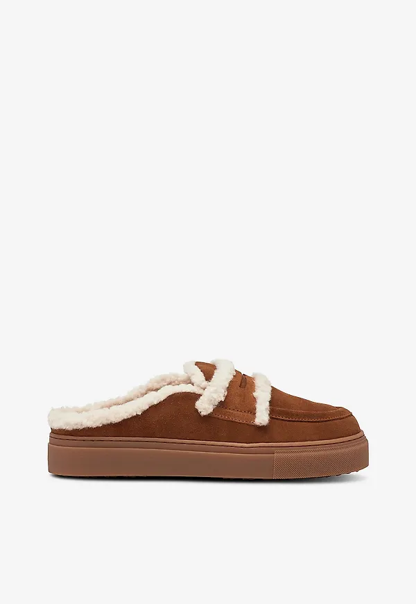 INUIKII - Tofflor Mule Wool - Brun