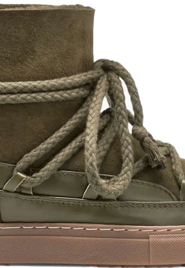 Inuikii Women's Classic Sneaker Olive Green