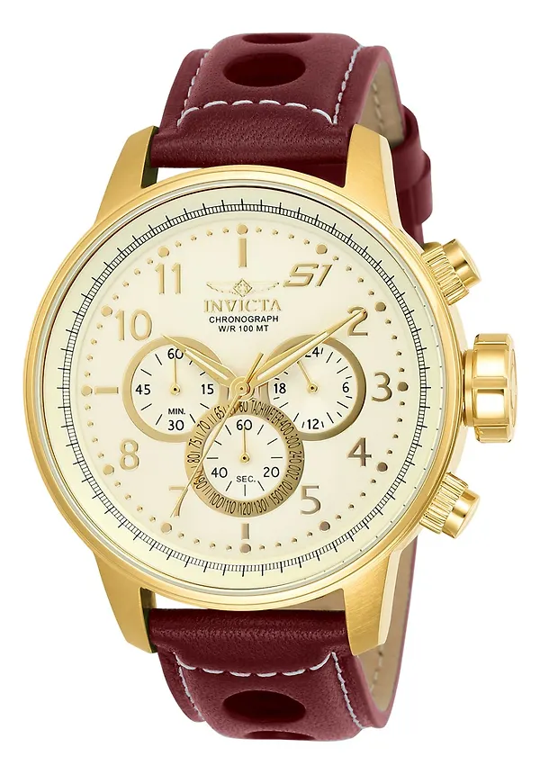 Invicta S1 Rally 24084 Kvartsklocka Herr - 48mm, Klockor i storlek Onesize och färg Guld
