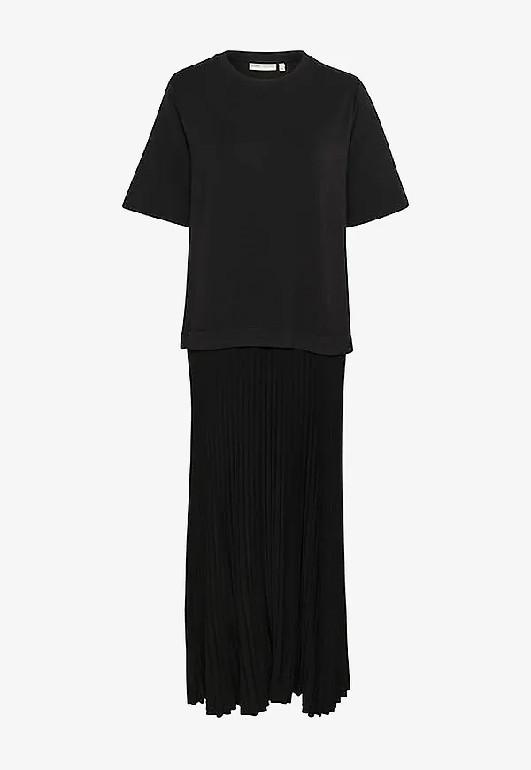 InWear - Maxiklänning LaicentIW Vincent Plisse Dress - Svart