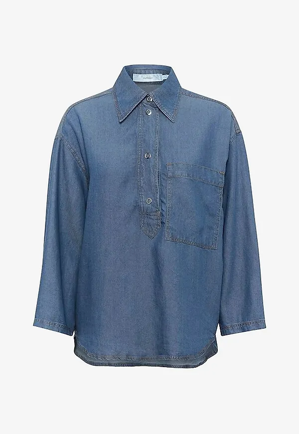 Blå blus från Inwear 2026