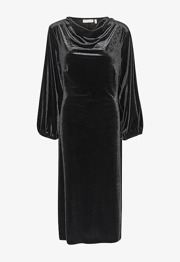 InWear - Velourklänning Jaquesiw Dress - Svart