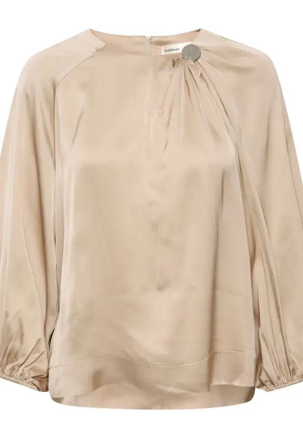InWear Blous & skjorta Beige, Dam