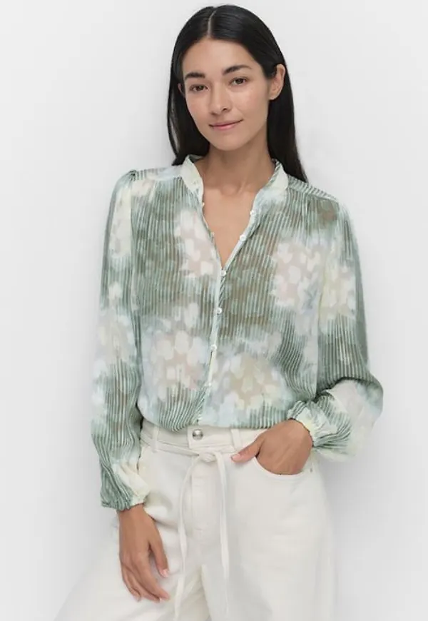 InWear Cielleiw shirt Blusar GREEN FLORALS Dam 40