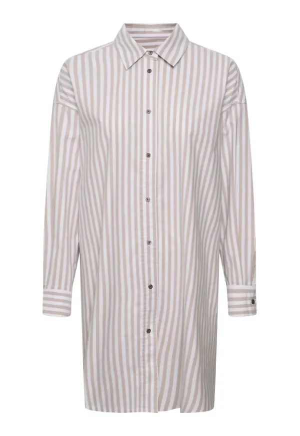 InWear Dag skjortklänning Beige, Dam