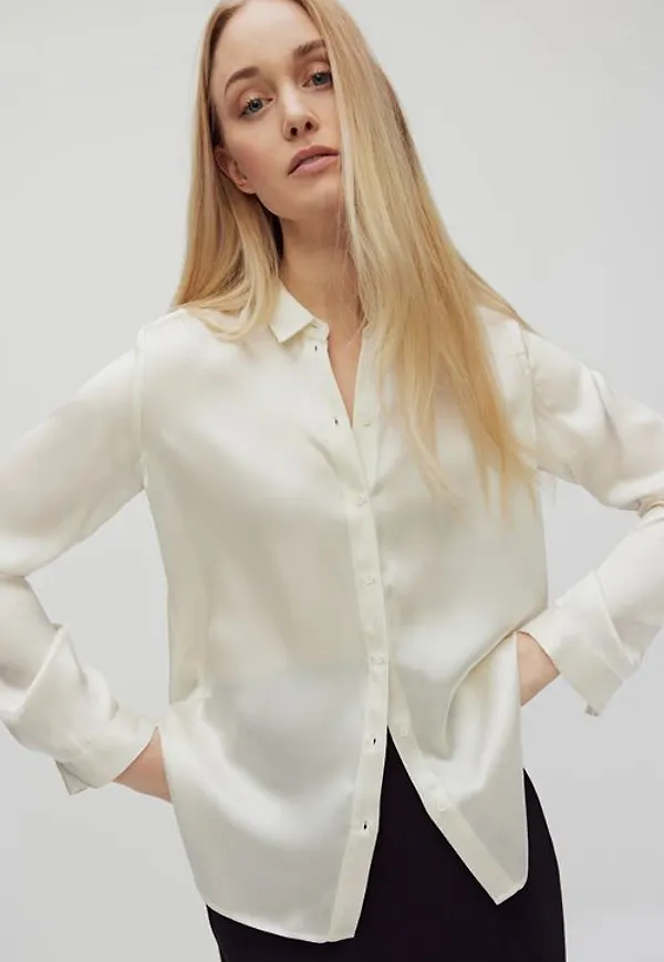 MQ Marqet Inwear Leonore Shirt Premiu Blusar Whisper White Dam 44