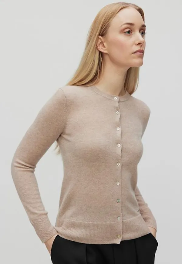 MQ Marqet Inwear Lukkaiw Cardigan Koftor & Cardigans Beige Melange Dam Xs/s