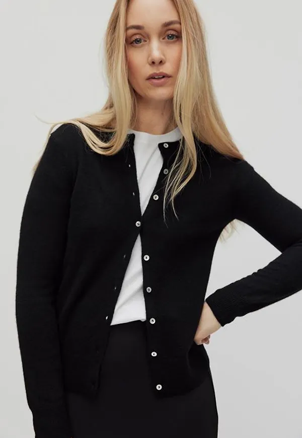 MQ Marqet Inwear Lukkaiw Cardigan Koftor & Cardigans Black Dam Xs/s