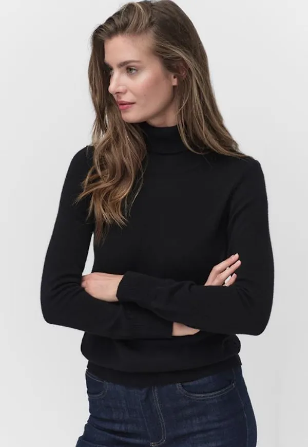 Inwear Lukkaiw Rollneck Polotröjor Black Dam Xs/s MQ Marqet