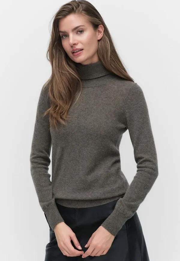 Inwear Lukkaiw Rollneck Polotröjor Brown Melange Dam Xs/s MQ Marqet
