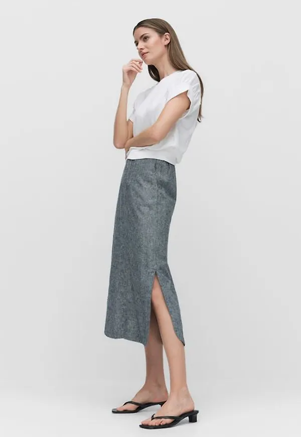 InWear Rimoneiw skirt Kjolar MARINE BLUE MEL Dam 36