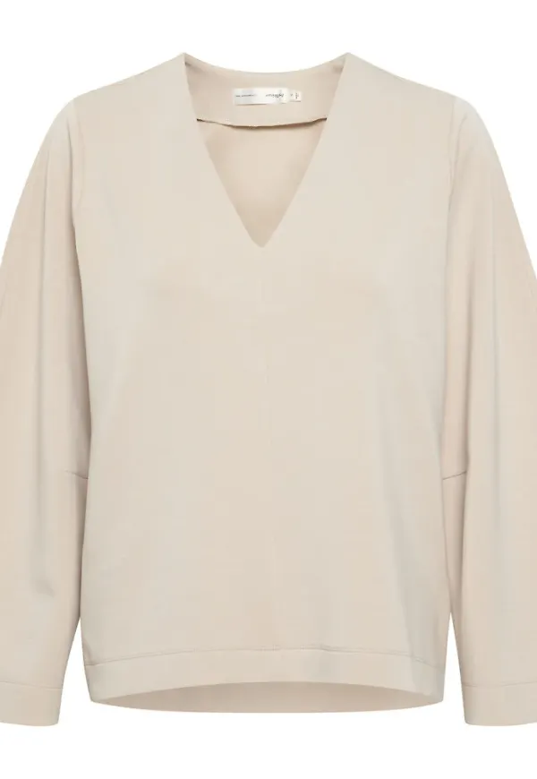 InWear V-neck Knitwear Beige, Dam