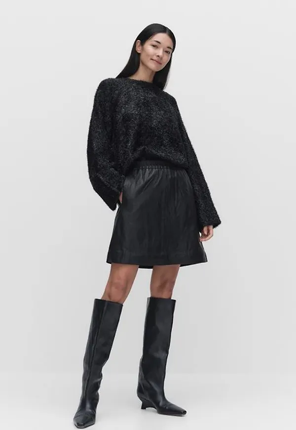Inwear Wookiw Short Skirt Midikjol Black Dam 36 MQ Marqet