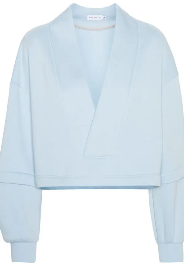 Ioana Ciolacu v-ringad sweatshirt - Blå