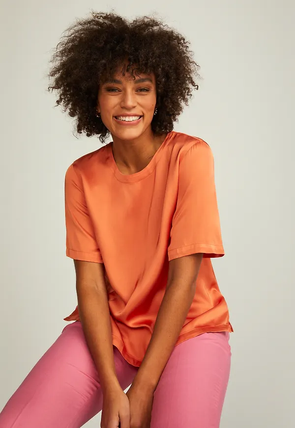 Iris satin tee